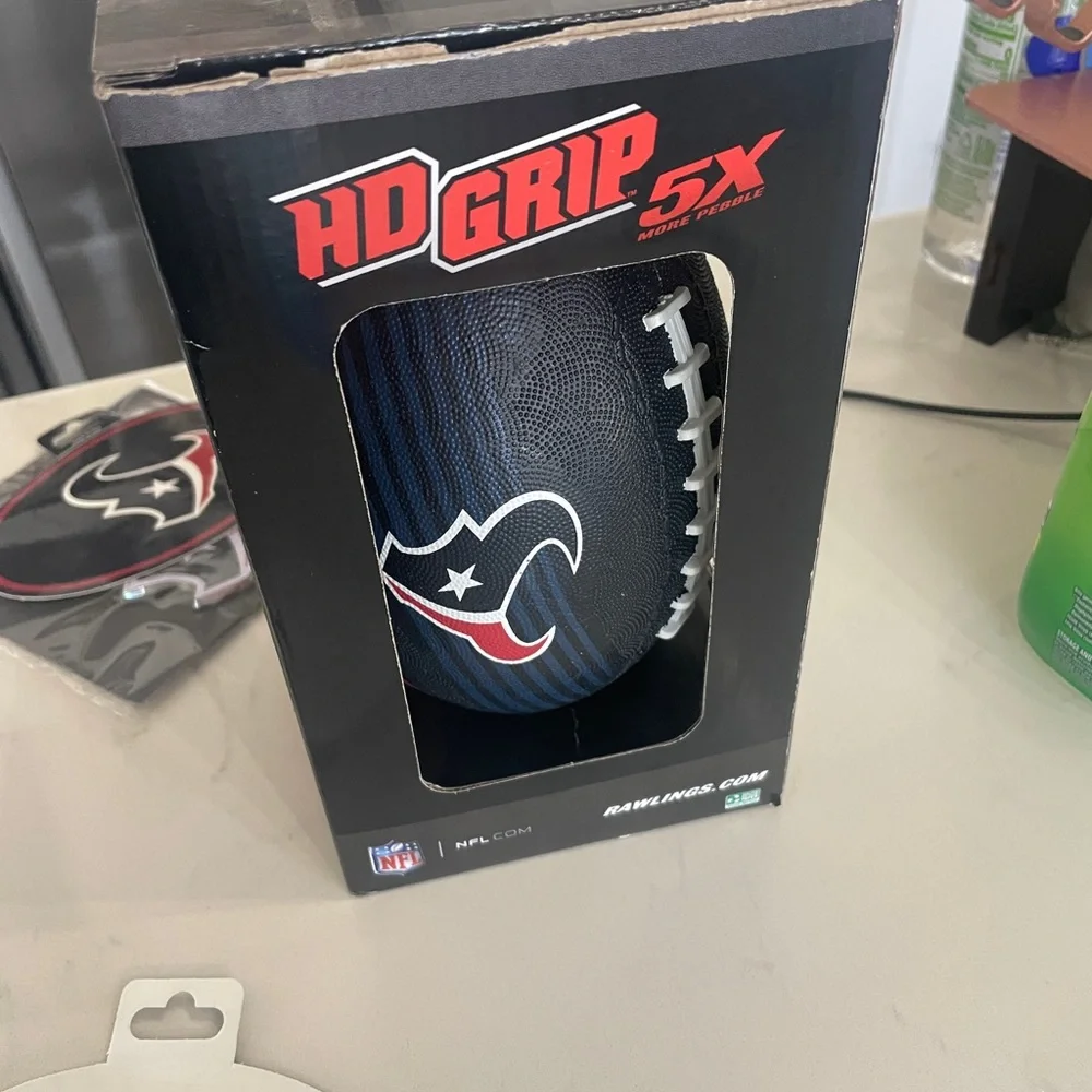 Youth Size Football- 🆕- HD Grip Houston Texans+ sticker - Picture 3 of 9